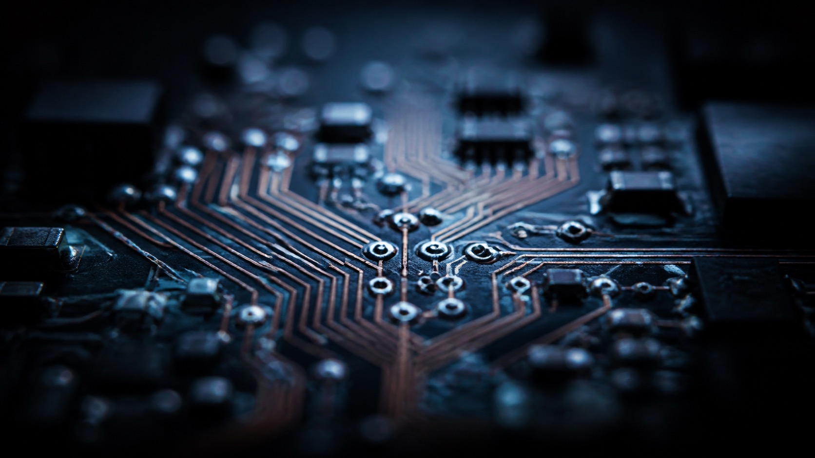 Printed circuit board close-up